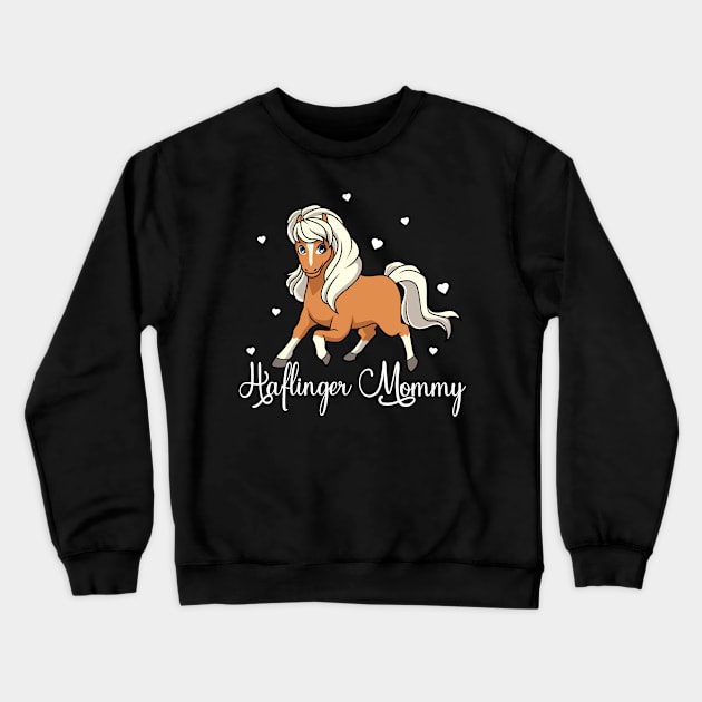 Horse Lover - Haflinger Mommy Crewneck Sweatshirt by Modern Medieval Design